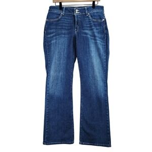 Levi's 529 Curvy Bootcut Jeans Women 12M W33 L32 Blue Medium Wash Flap Pocket